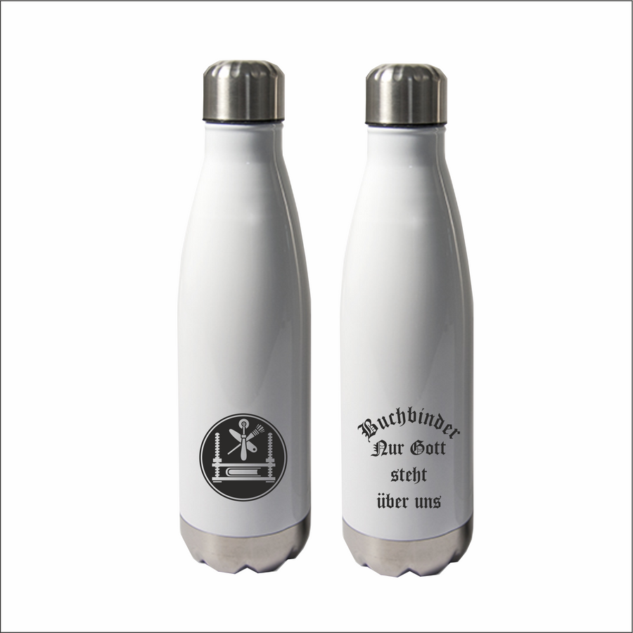 Thermosflasche "Nico" mit Logo Buchbinder