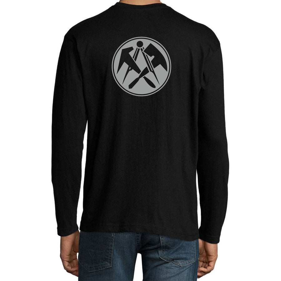 Long-Shirt "Peter" mit Zunftzeichen Dachdecker - Berufe Shirt für Handwerker